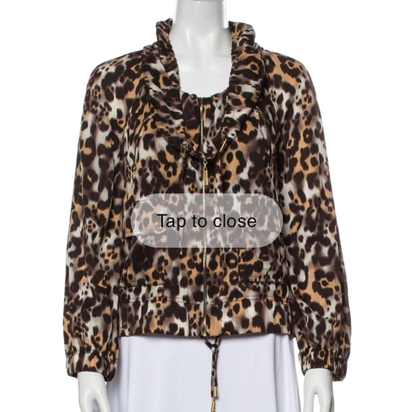 St. John Semi Sheer Leopard Print Jacket - Picture 12 of 12